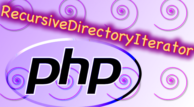 PHP Logo with RecursiveDirectoryIterator