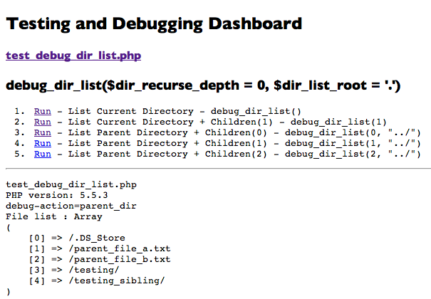 test_debug_current_dir_1 in browser second test link chosen